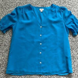 BLUE J CREW BLOUSE